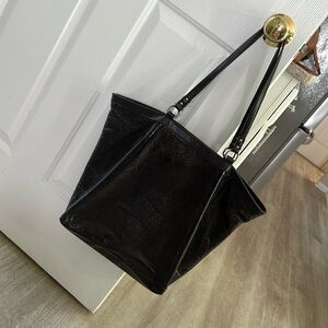 Nine West Brown Patent Tote bag